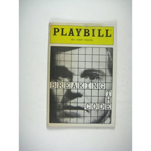 Breaking the Code Playbill December 1987 Derek Jacobi Whitemore Gurney Musty - Picture 1 of 7